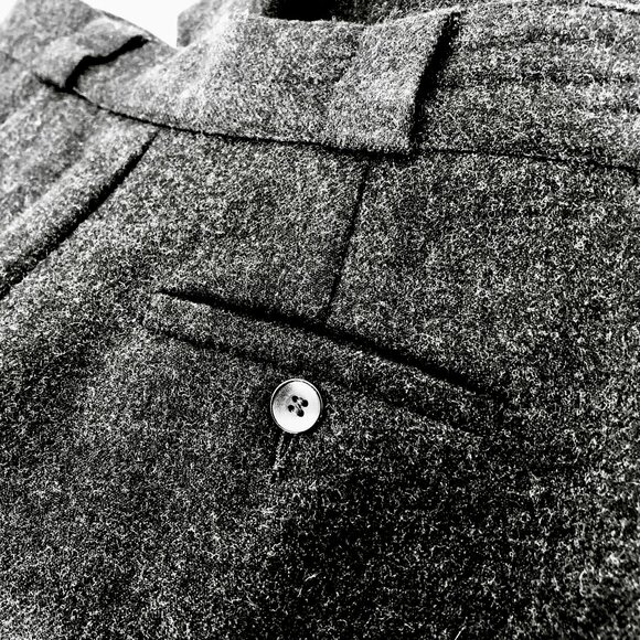 Giorgio Sant'Angelo Vintage 80’s Black Wool Lined Shorts Culottes size 12 - Picture 8 of 13